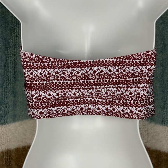 MED Strapless marron bikini Top Mossimo Swimwear - Picture 5 of 8